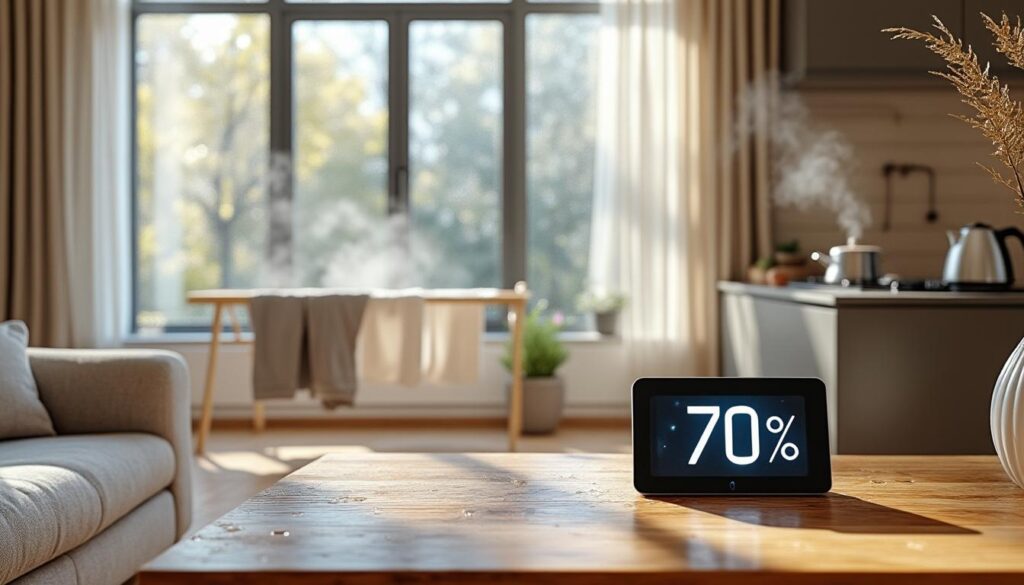 découvrez les causes d'un taux d'humidité à 70% dans votre maison et apprenez comment rétablir un air intérieur sain pour votre confort et votre santé.