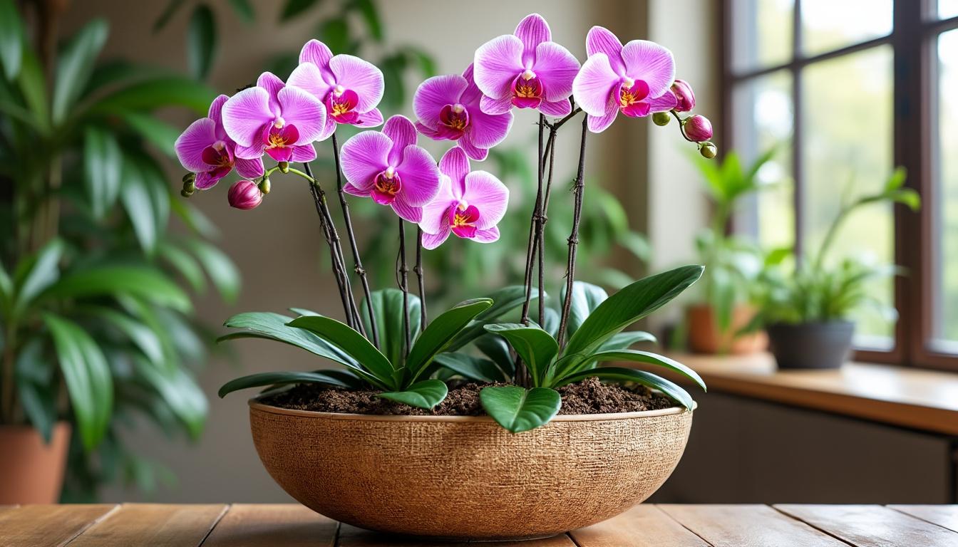 Grand bac pour orchidées : choisir un contenant naturel qui favorise la santé racinaire 2 découvrez comment choisir un grand bac naturel idéal pour vos orchidées afin de favoriser une santé racinaire optimale et assurer leur croissance harmonieuse.