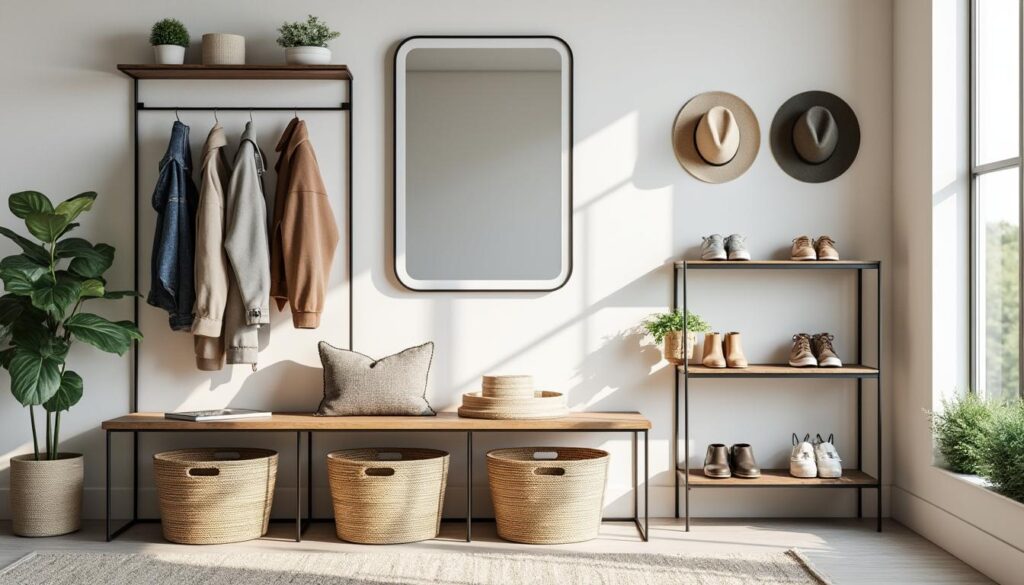 découvrez des astuces de rangement pratiques et des idées déco inspirantes pour optimiser votre entrée et créer un espace accueillant et organisé.