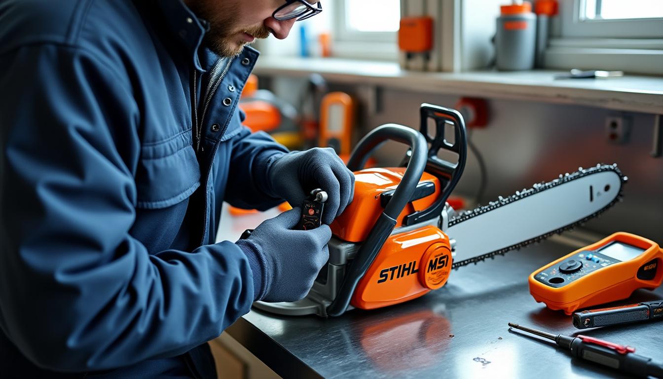 découvrez comment régler les vis h et l du carburateur de votre tronçonneuse pour obtenir un moteur parfaitement équilibré et garantir un travail propre et efficace.