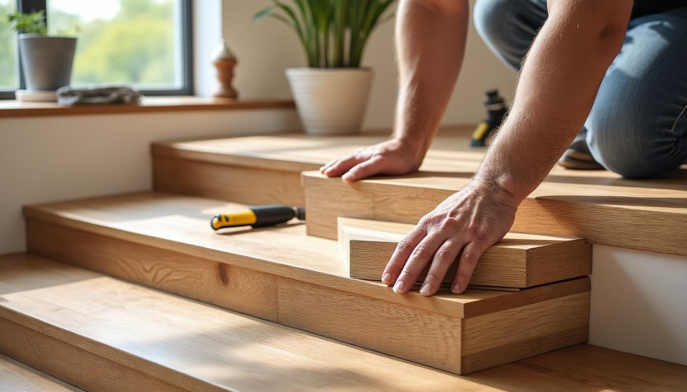 découvrez notre guide complet sur le revêtement d’escalier en bois : conseils pour bien choisir, poser et entretenir votre escalier pour un rendu esthétique et durable.