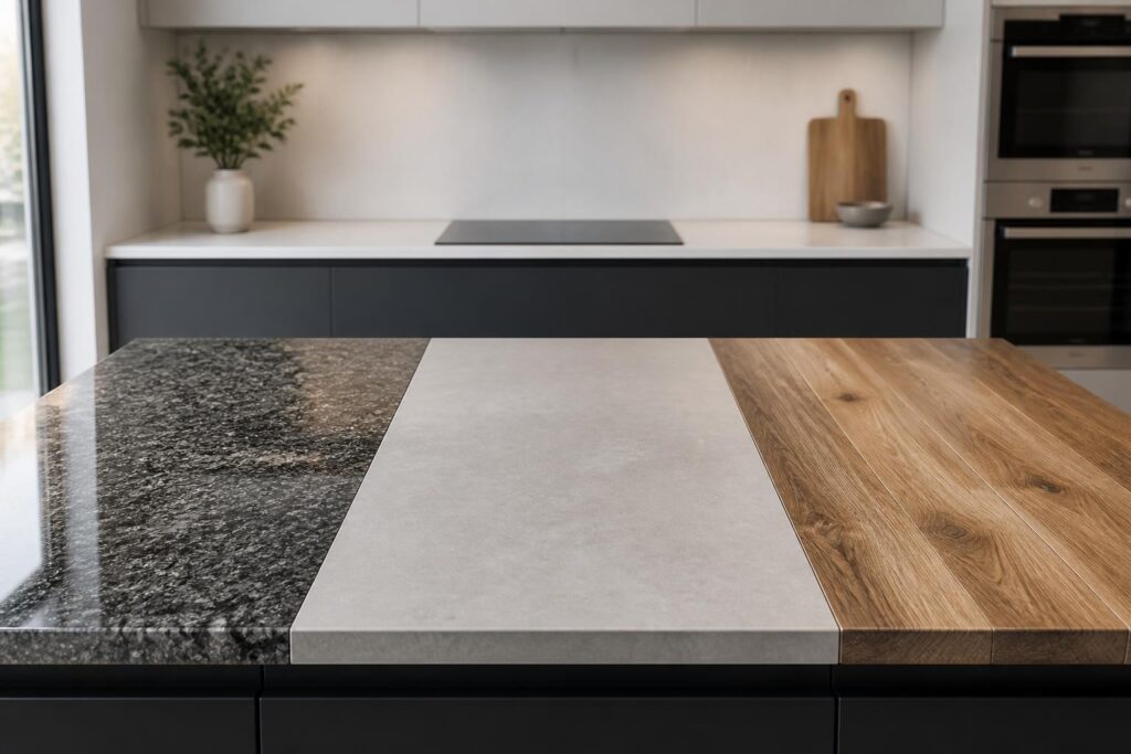 découvrez comment choisir le plan de travail idéal pour votre cuisine en comparant granit, quartz et bois, alliant esthétisme et praticité pour un espace à la fois élégant et fonctionnel.