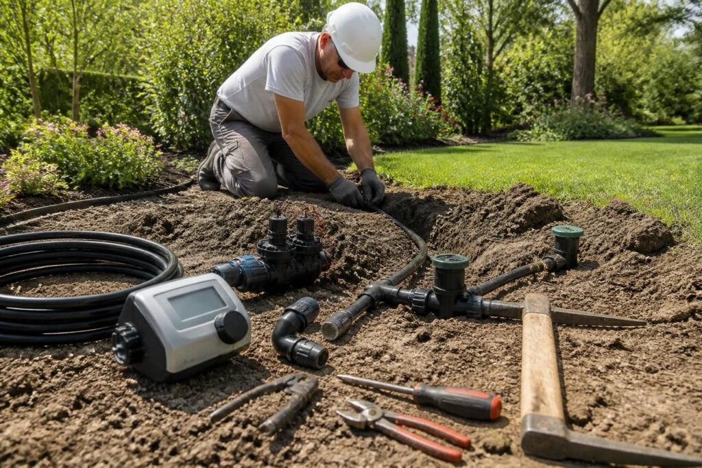 apprenez à installer votre système d'arrosage automatique vous-même grâce à ce guide complet couvrant le choix du matériel, la planification et les étapes d'installation pour un jardin parfaitement irrigué.