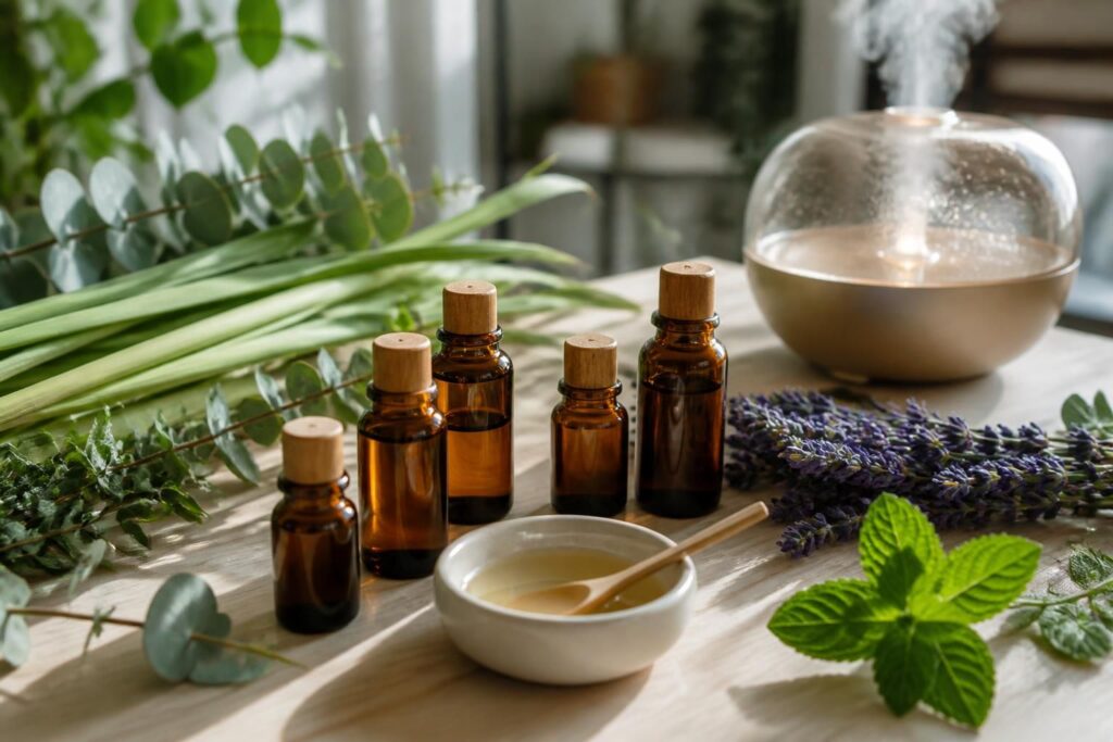 découvrez comment préparer un anti-moustique naturel et efficace à base d'huiles essentielles pour protéger votre peau des piqûres en toute sécurité.