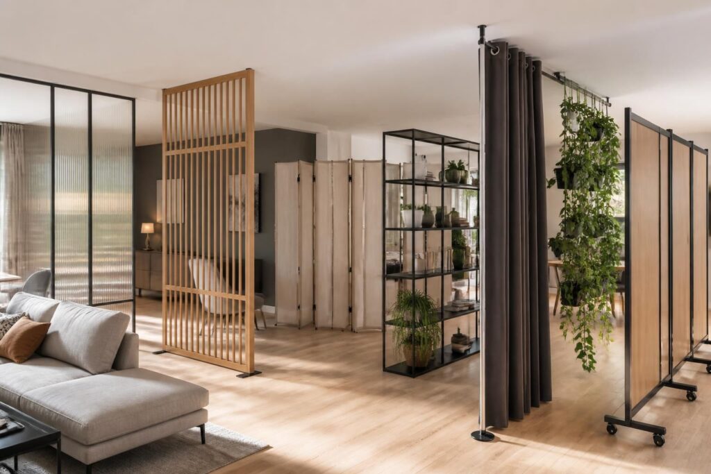 découvrez 7 astuces déco pour séparer vos espaces sans percer grâce à des cloisons amovibles faciles à installer, idéales pour aménager votre intérieur sans chantier.