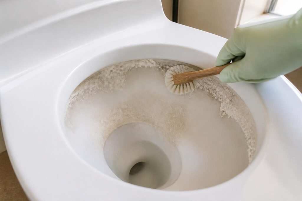 découvrez une astuce efficace pour nettoyer des wc très entartrés sans abîmer la cuvette, afin de retrouver des toilettes propres et brillantes en toute sécurité.