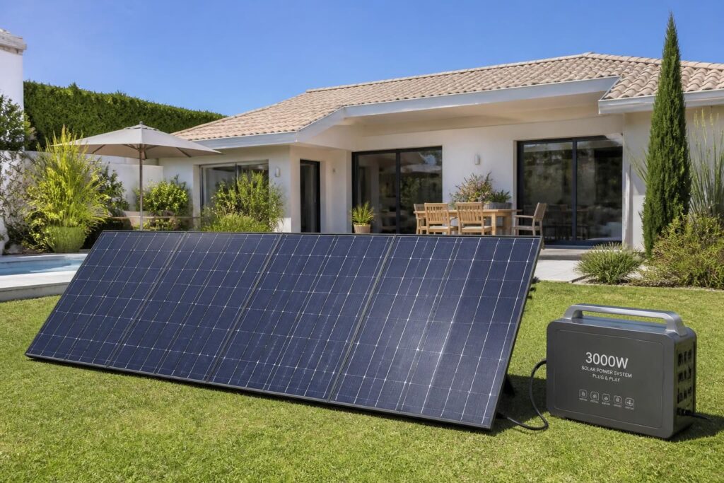 découvrez le panneau solaire 3000w plug and play, une solution simple et rapide pour produire votre propre énergie solaire sans installer d'équipement compliqué ni faire appel à un professionnel.