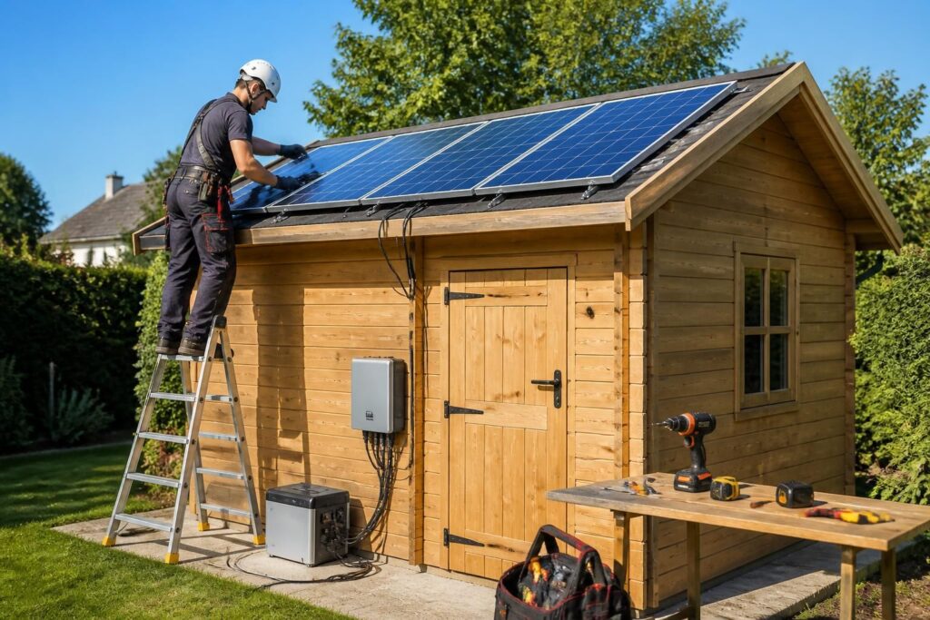 découvrez nos conseils pratiques pour installer un kit solaire sur votre abri de jardin : guide complet pour le dimensionnement, les étapes d'installation et les précautions essentielles à respecter.