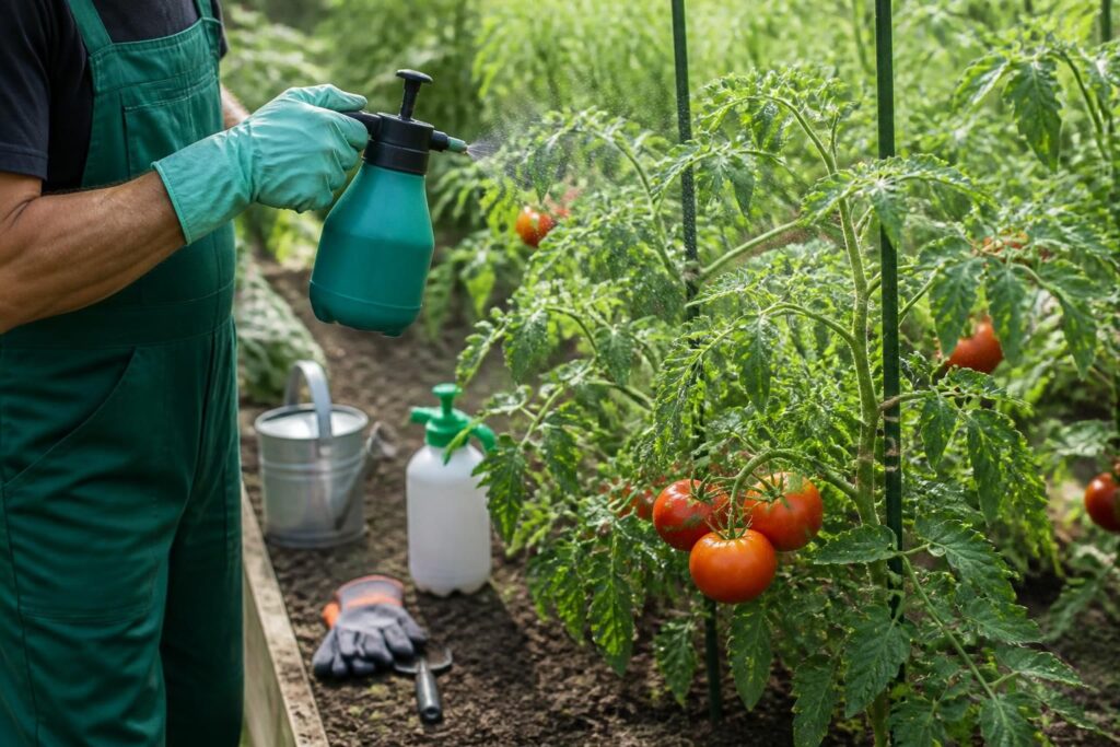 découvrez comment utiliser la bouillie bordelaise sur vos plants de tomates, avec le dosage idéal et la fréquence recommandée pour protéger votre potager sans excès.