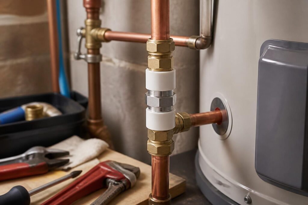 découvrez l'importance du raccord diélectrique en plomberie pour assurer la sécurité de votre chauffe-eau. guide complet sur son rôle et son installation.