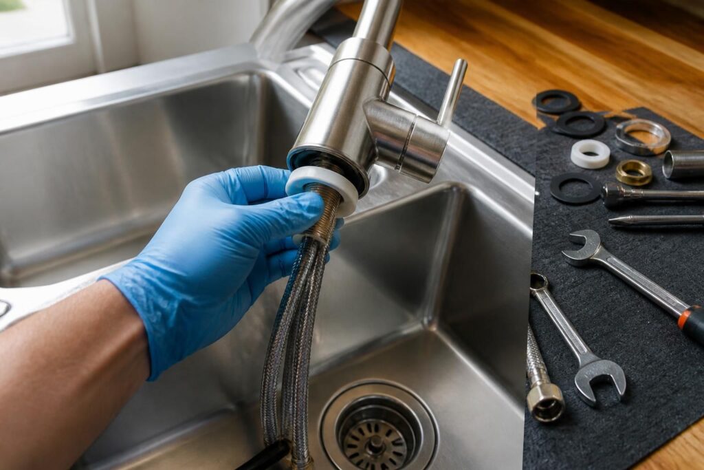 apprenez à remplacer facilement un robinet de cuisine grâce à notre guide pratique, et assurez une étanchéité parfaite pour éviter toute fuite.